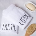 thumbnail image 2 of Rae Dunn Hand Towels, Embroidered Decorative Hand Towel for Kitchen and Bathroom, 100% Cotton, Highly Absorbent, 2Pack, 16x26, Embroidered \u201cEverything Merry, 2 of 6