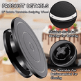thumbnail image 5 of 11 Inch Rotate Turntable Sculpting Wheel Revolving Cake Turntable Black Painting Turn Table Stand, 5 of 5