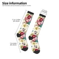 thumbnail image 5 of Easygdp Bird Butterfly Rose Soccer Socks Sport Knee High Socks Calf Compression Athletic Socks for Men and Women, 5 of 9