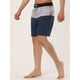 thumbnail image 2 of INSPIRE CHIC Pantalones cortos de bloque de color de verano pahombre Pantalones cortos de plapanadar con racon cordón Azul marino gris 36, 2 of 6