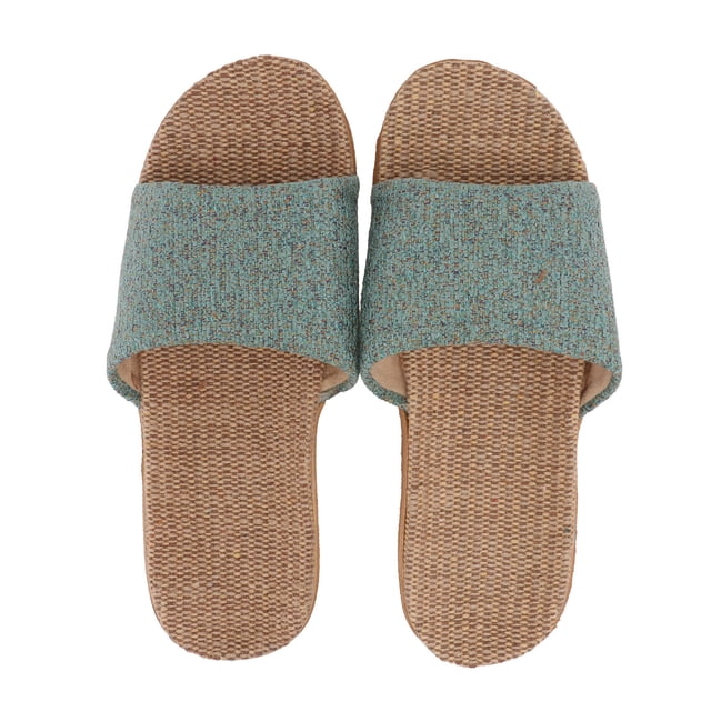 unbranded 1Par Zapatillas De Lino Para Pareja Con Material Y Antideslizante Para Casa