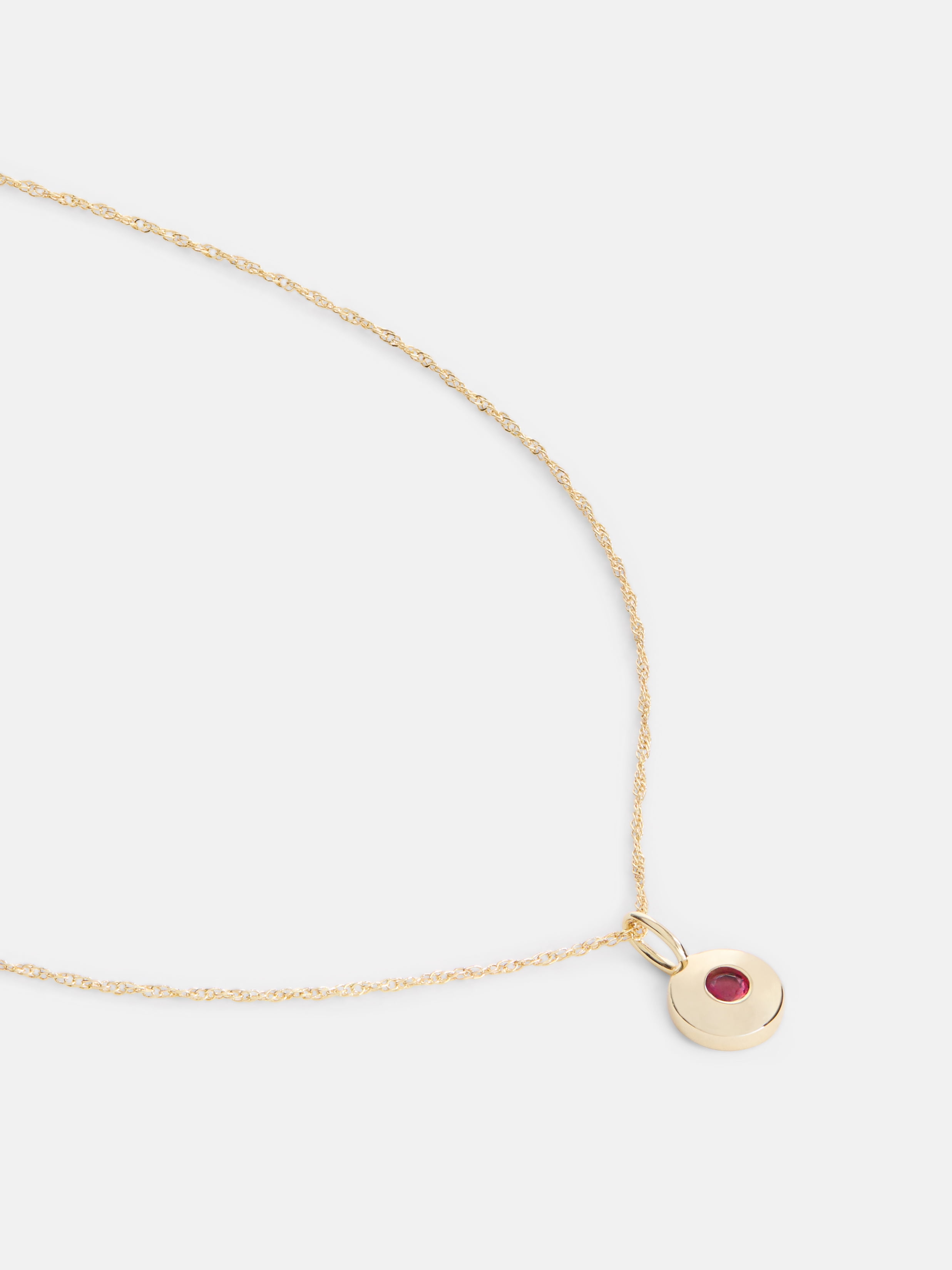 Free Assembly Women's Demi Fine 14K Gold Plated Crystal July Birthstone Necklace, 16" + 2" Extender