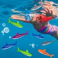 thumbnail image 2 of 8Pc 5" Underwater Diving Torpedoes Sharkpedo, Kids Pool Dive Throw Toypedo Sharks Glides Up to 20 Feet Fun Water Games for 3Y+ Boys and Girls, 2 of 5