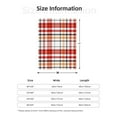 thumbnail image 6 of ZNDUO Scottish Red Check Pattern Pattern Thickening Blanket, Fluffy Soft Cozy Flannel Throw Blankets, 50"x40" Inches, 6 of 8