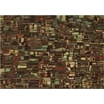 thumbnail image 1 of Ahgly Company Machine Washable Indoor Rectangle Transitional Night Red Area Rugs, 4' x 6', 1 of 7