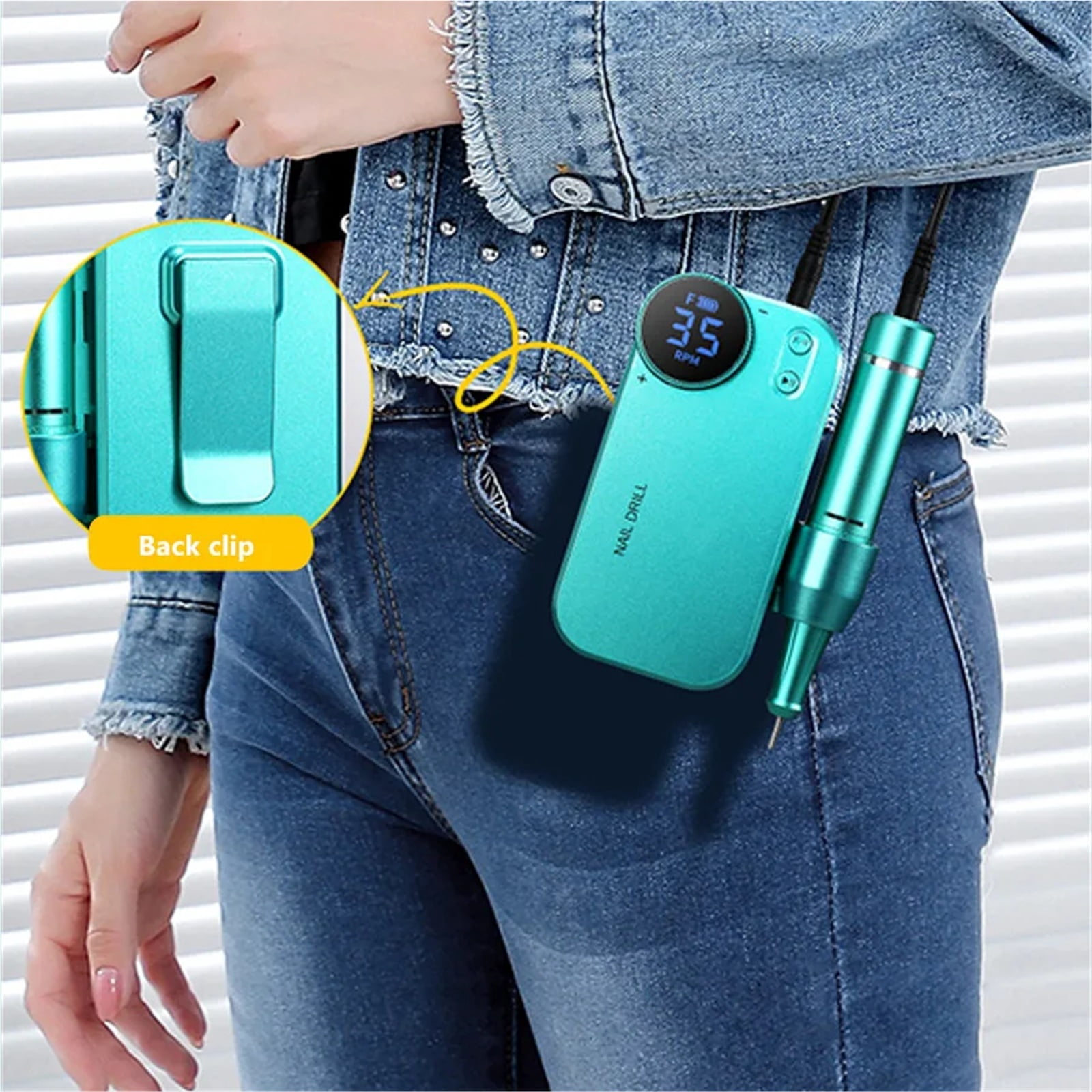 35000PRM Portable Nail Drill Rechargeable Electric Nail File Machine for Nails Gel Polish Removing  for Salon Home For Gift