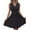 Black, variant on Womens Summer Dresses, Casual Dresses for Women, Solid Color Casual Sleeveless Waist Defined Midi Dress
