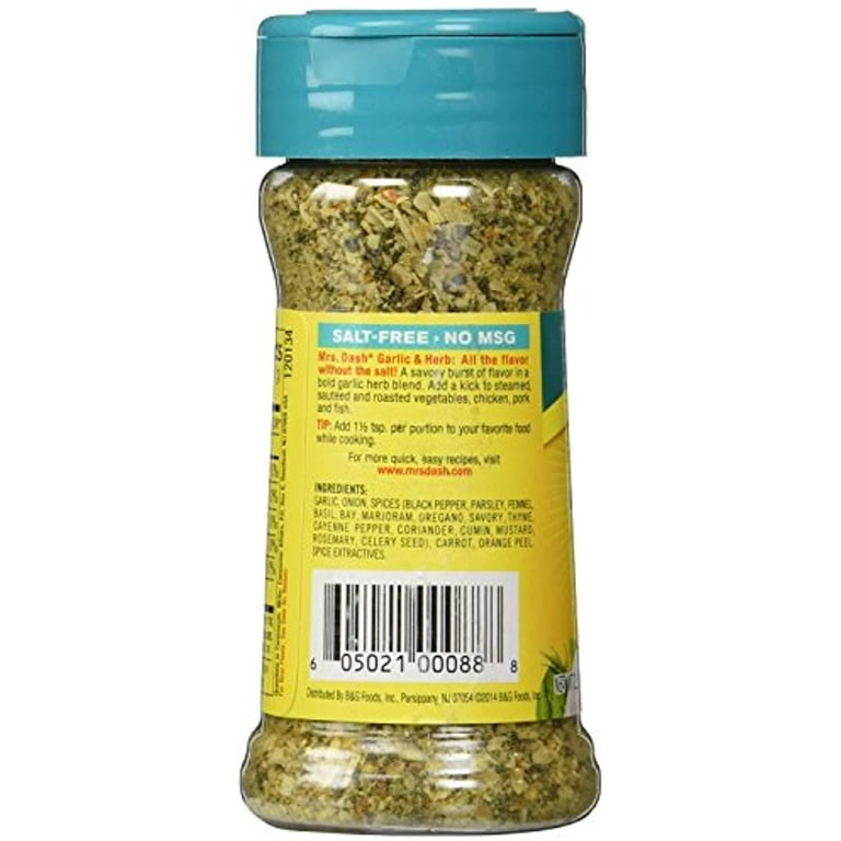 Dash Salt-Free Garlic & Herb Seasoning Blend, 2.5 oz - Gerbes Super Markets