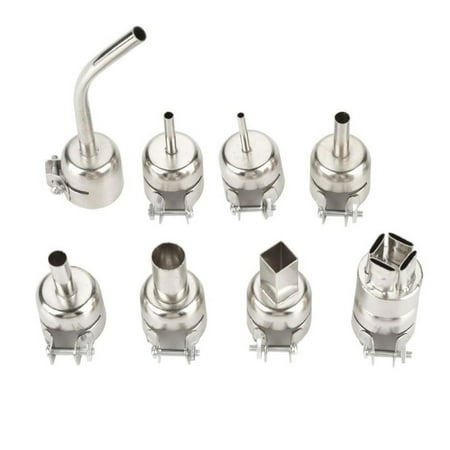

8pcs HeatGun Nozzles Heat Kit Soldering Accessories Welding Nozzles For 850 852D