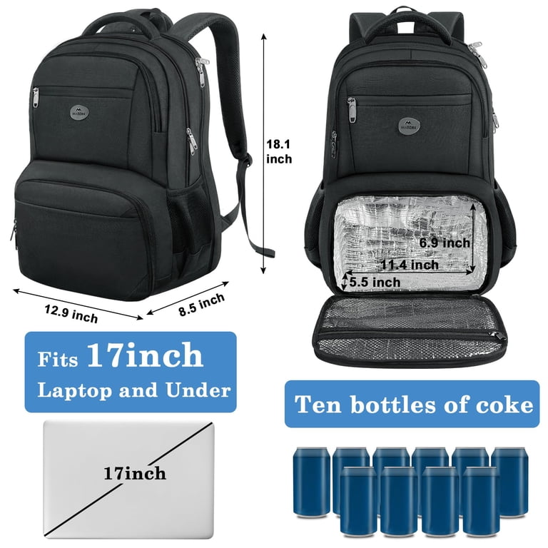 17 inch tsa friendly laptop backpack MATEIN 17 Inch Lunch Backpack for Men, 17