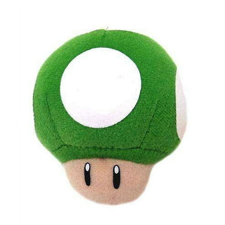 New Super Mario Bros Wii 1-Up Mushroom Plush Keychain New Super Mario Bros Wii 1-Up Mushroom Plush Keychain