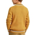 thumbnail image 2 of Cethrio Boys Knitted Sweaters Size 6, Pullover Long Sleeve Fashion Crew Neck Fall Winter Tops Yellow, 2 of 5