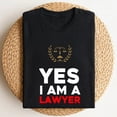thumbnail image 2 of Lawyer Gay Pride Lgbt Rainbow Flag Law School Student Gift T-Shirt, 2 of 4