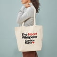 thumbnail image 3 of CafePress - The Heart Whisperer Cardiac Nurse Tote Bag - Unisex Canvas Tote Bag, Beige, 1-Piece, 3 of 7