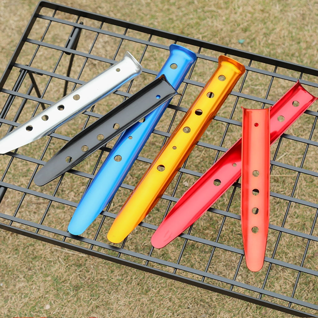 10pcs Impregnable Inflexible Tent Stakes Canopies Awnings Nails Tent Pegs Stakes