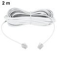 thumbnail image 1 of Cable telefónico a extensión telefónica modular macho, cable telefónico con conector RJ11 estándar y acopladores de línea., 1 of 8