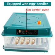 Mgaxyff Egg Incubator,48 Eggs Incubator with Automatic Egg Turning,Temperature and Humidity Monitoring,LED Candler,for Chickens Ducks Birds