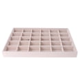 thumbnail image 4 of Bandeja de joyería de terciopelo Salvador 30 compartimentos Beige, 4 of 8