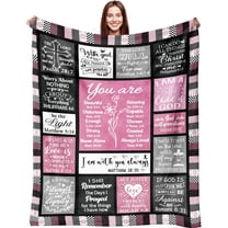 Christian Gifts for Women Blanket Inspirational Religious Soft Warm Flannel Christian Throw Blanket Brithday Gifts Spiritual Gifts for Women Men 50"x40"