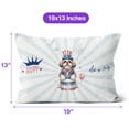 thumbnail image 4 of Happy 4th of July Patriotic Shih Tzu Marching Band Uniform Balloons Fireworks Pillow Cushion Double Sided Lion Dog Lover Gifts Throw Pillow - 13009, 4 of 4