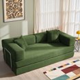 thumbnail image 1 of YINIX 78.6"  Sofa Couch with Two Pillows,  Comfy Modular Convertable Sofa Bed for Living Room, Green, 1 of 9