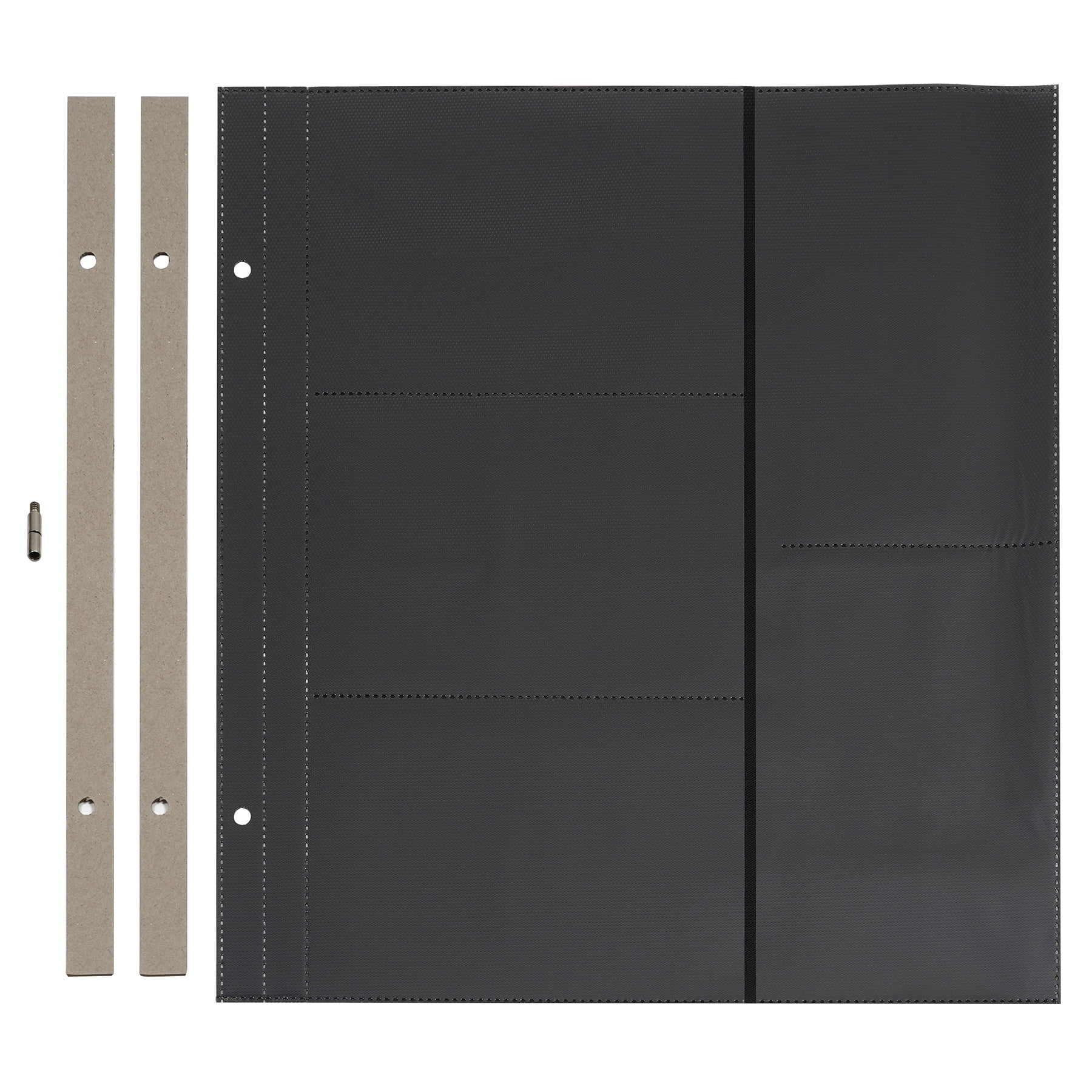 OUME Photo Album, Black Pages, 26 x 18 cm, Refill Pages for Scrapbook Album 27.5 x 20.5 cm, Pack of 20