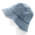 thumbnail image 3 of Premium Denim Jeans Fabric Solid Color Cotton Bucket Hat, 3 of 5