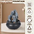thumbnail image 3 of HLONK Fontaine de Table Boule Rotative Cascade de Roches Fontaine d'Eau de Table Intérieure pour Décoration Moderne de la Maison Bureau Salon Décoration, 3 of 11