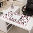 thumbnail image 3 of Long Mouse Pads for Desk,White Cow Bow Pattern Desk Mats on Top Of Desks, Desk Mouse Pad Extra Large with 3mm Non-Slip Base and Stitched Edge for Gaming,Office,Work,Home 31.5"x15.7", 3 of 6