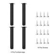 thumbnail image 3 of 12 Inch Furniture Leg, Adjustable Table Legs, Metal Cabinet Legs Extension for Table, Sofa,Set of 4, 3 of 7