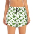 thumbnail image 2 of Fotbe St. Patrick's day Pattern Womens High Waist Running Shorts Athletic Workout Quick Dry Shorts for Women with Pockets Gym Yoga Summer Shorts-X-Large, 2 of 7