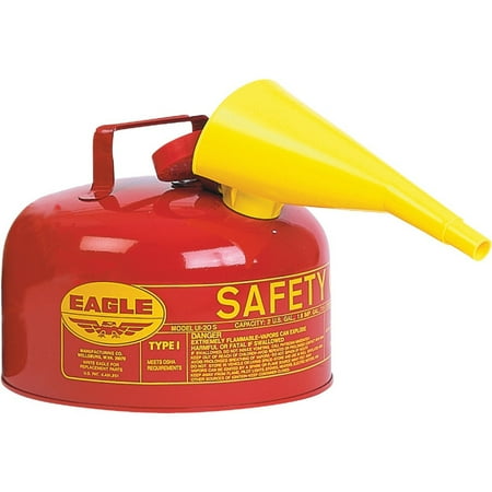 

Eagle 2 Gal. Type I Galvanized Steel Gasoline Safety Fuel Can Red UI-20-FS UI-20-FS 581712