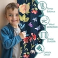 thumbnail image 3 of Blackout Kids Curtains,Pioneer Flower Floral Print Pattern Childrens Insulated Curtains Set Of 2,Bedroom Essentials,Toddler Room Decor 42"x84", 3 of 5