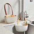 thumbnail image 1 of Esponjas para fregadero de cocina de color amarillo, soporte para jabón, escurridor de platos para baño, cesta de agua, estante de almacenamiento, organizador de accesorios, 1 of 7