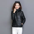 thumbnail image 1 of Chaqueta de algodón para mujer, chaqueta ligera, chaqueta de pan, corta, versátil, ajustada, gruesa, chaqueta de algodón, abrigo de invierno para mujer, 1 of 5