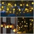 thumbnail image 4 of Paquete de 200 luces LED de 72 pies con forma de globo de cristal para exteriores, luces solares impermeables para exteriores con 8 modos de iluminación, luces solares para jardín, árbol, pa, 4 of 5