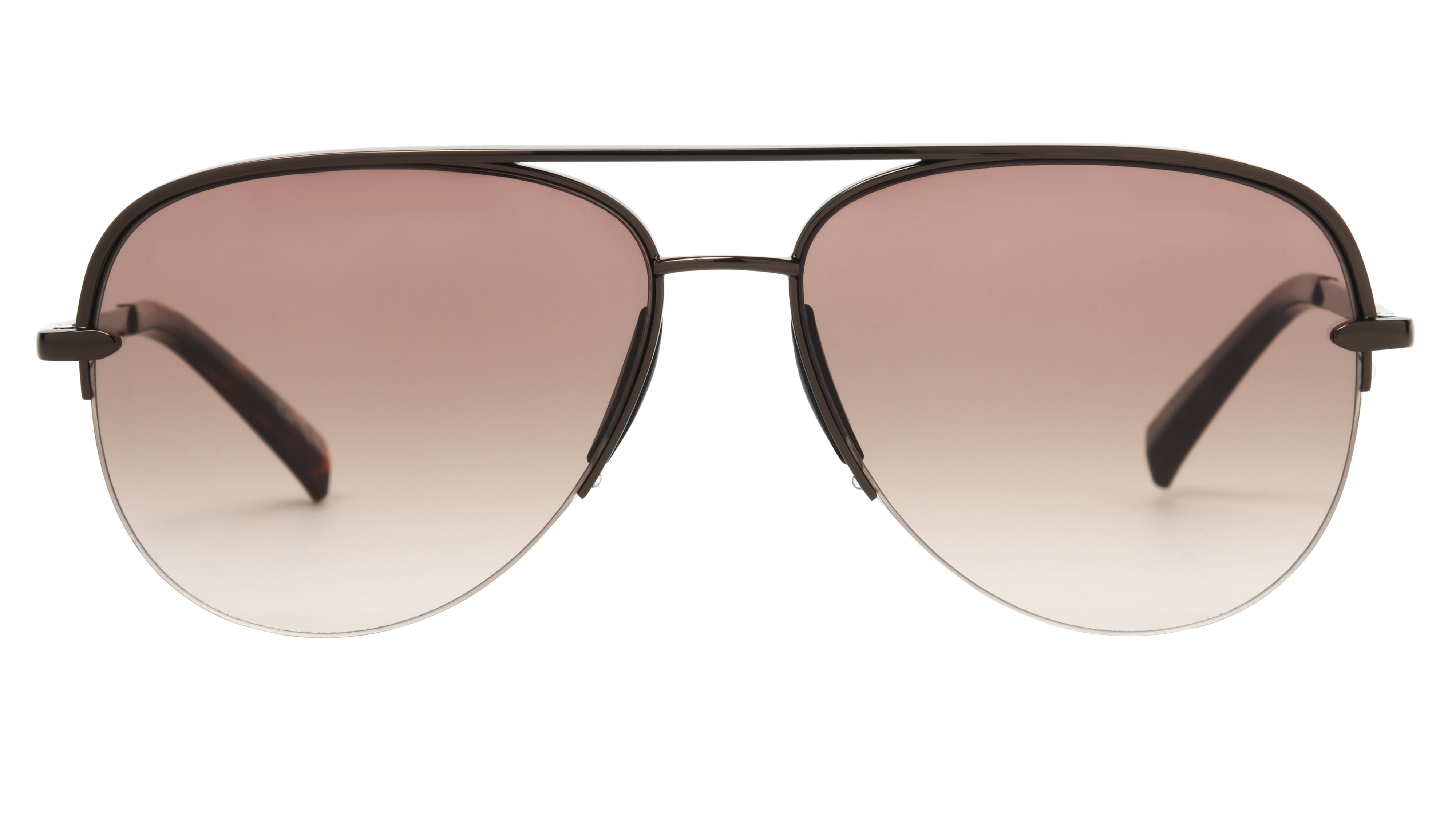 (2 pack) Foster Grant Women's Aviator Fashion Sunglasses, Brown