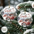 thumbnail image 2 of Memorial Christmas Ornament 2025 - Unique Sympathy Gifts for Loss of Loved One, Mom, Dad, Double Sided Ceramic in Remembrance Bereavement Condolences Ornaments, 2 of 5