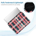 thumbnail image 2 of FORMRS 13-13.3 inch Laptop Sleeve Case Soft Carrying Quilted Computer Bag Cover, Red Teal Stripes, 2 of 7