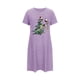 thumbnail image 2 of Camisón corto de talla grande para mujer, camisón de manga corta con estampado de pecho a la moda, camisón para mujer, 2 of 5