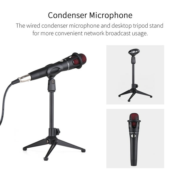 Kit de microphone à condensateur BM800 avec mixeur audio pour le streaming, microphone  changeur de voix pour ensemble d'équipement de podcast en direct, karaoké