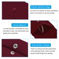 thumbnail image 3 of Uxcell Jewelry Pouches, 2Pcs Soft Velvet with Snap Button for Necklace Rings, Dark Red(3.4x3.4",5x5"), 3 of 7