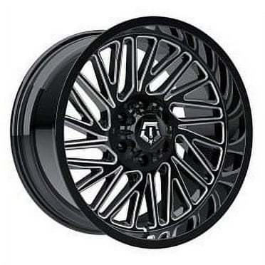 1 TIS 22x12 5X5.00 / 5X5.50 -44 553BM Gloss Black Milled Wheel Rim