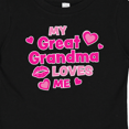 thumbnail image 4 of Inktastic Valentine's Day My Great Grandma Loves Me Hearts and Lips Boys or Girls Baby T-Shirt, 4 of 5