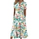 thumbnail image 1 of WILLBEST Vestidos de Algodon Vestido para Mujer Casual Cuello En V Manga Corta Bragueta con Botones Vestido Estampado Floral con Bolsillo Vestido Largo Casual Maxi Extra Grande, 1 of 3