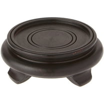 Bard's Dark Wood Decorative Base, 1.625" H x 4.75" W x 4.75" D (3.5" Display Diameter)