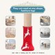 thumbnail image 4 of Pack Of 24 Furniture Leg Socks Knitted Chair Leg Protectors Chair Legs Socks Elastic For 1 To 2 Inch Diameter,Gg, 4 of 5