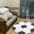thumbnail image 3 of Football Computer Chair Mat Pattern Rug Area for Office Ornament Soccer Room Decor Living Carpet Floor, 3 of 6