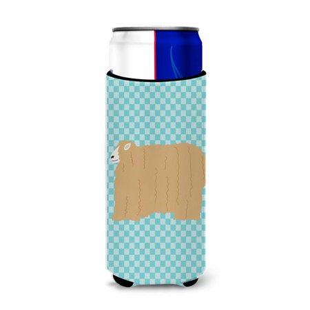 

Carolines Treasures BB8145MUK Lincoln Longwool Sheep Blue Check Michelob Ultra Hugger for Slim Cans