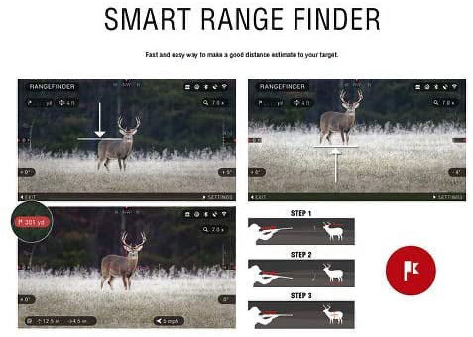 Restored Premium ATN X-Sight 4K Pro 3-14x Smart Day/Night Rifle Scope QDM Free (Refurbished)